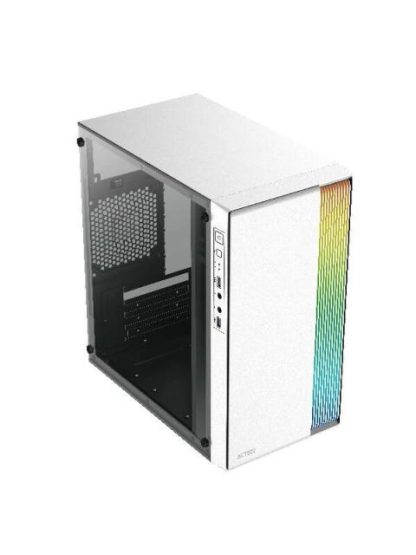 GABINETE ACTECK FUSION II GI440 CON VENTANA MICRO TOWER MICRO-ATX-MINI-ITX USB 2.0-3.0 CON FUENTE DE 500W SIN VENTILADORES INSTALADOS BLANCO - Image 2