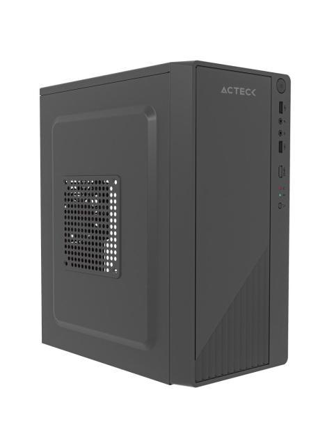 GABINETE ACTECK KIOTO GC220F MINI-TOWER MICRO-ATX-MINI-ITX USB 2.0 CON FUENTE DE 500W SIN VENTILADORES INSTALADOS NEGRO