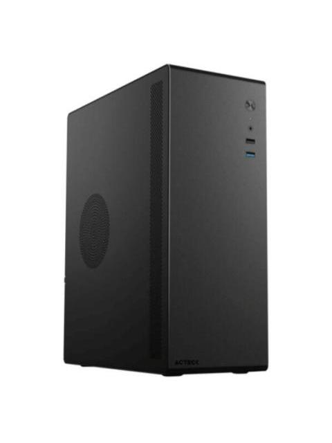 GABINETE ACTECK NEUSS GI480 SIN VENTANA MICRO-TOWER MICRO-ATX-ITX USB 2.0-3.0 CON FUENTE DE 450W SIN VENTILADORES NEGRO