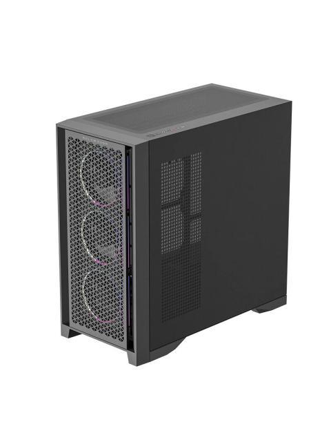 GABINETE BALAM RUSH CARBONO POLAR TWIN MATE 9900 MIDI-TOWER ATX-MICRO-ATX-MINI-ITX USB 2.0-3.0 SIN FUENTE 5 VENTILADORES INSTALADOS NEGRO - Image 3