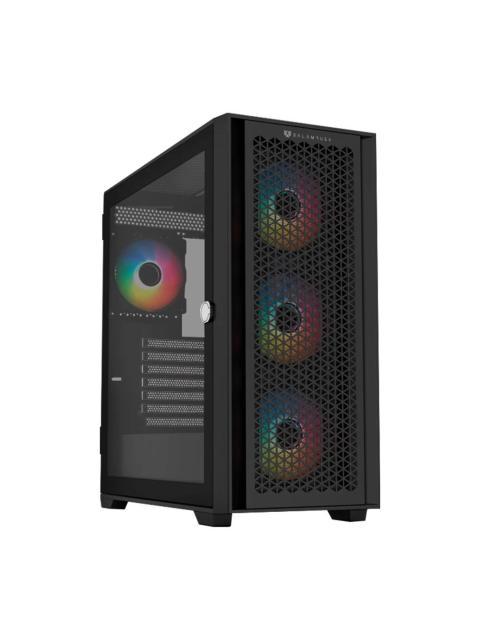 GABINETE BALAM RUSH CARBONO TWIN MATE 7000 MIDI-TOWER ATX-MICRO-ATX-MINI-ITX USB 2.0-3.0 SIN FUENTE 4 VENTILADORES INSTALADOS NEGRO