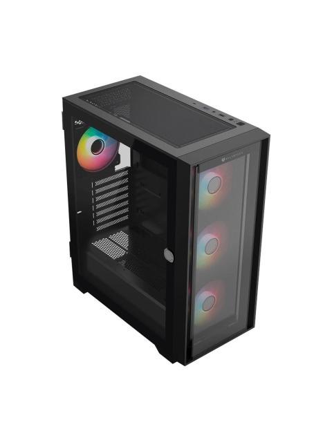 GABINETE BALAM RUSH CARBONO TWIN MATE 7000 MIDI-TOWER ATX-MICRO-ATX-MINI-ITX USB 2.0-3.0 SIN FUENTE 4 VENTILADORES INSTALADOS NEGRO - Image 4