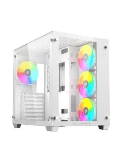 GABINETE BALAM RUSH TANK PRO GM930 LEGEND SERIES CON VENTANA RGB MIDI-TOWER MICRO-ATX-MINI-ITX USB 3.0-2.0 SIN FUENTE 4 VENTILADORES RGB INSTALADOS BLANCO