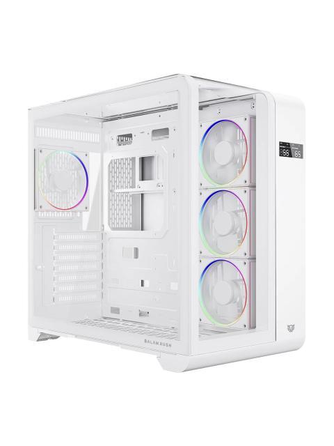 GABINETE BALAM RUSH THANK EXPERT CURVE 7400 MIDI-TOWER ATX-MICRO-ATX-MINI-ITX USB 2.0-3.0 SIN FUENTE 4 VENTILADORES INSTALADOS BLANCO