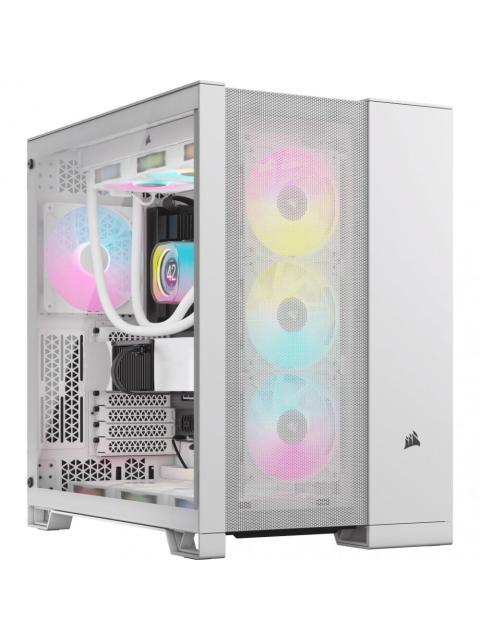 GABINETE CORSAIR 6500D AIRFLOW MIDI-TOWER ATX-EATX-MICRO-ATX-MINI-ITX USB 3.0 SIN FUENTE SIN VENTILADORES INSTALADOS BLANCO