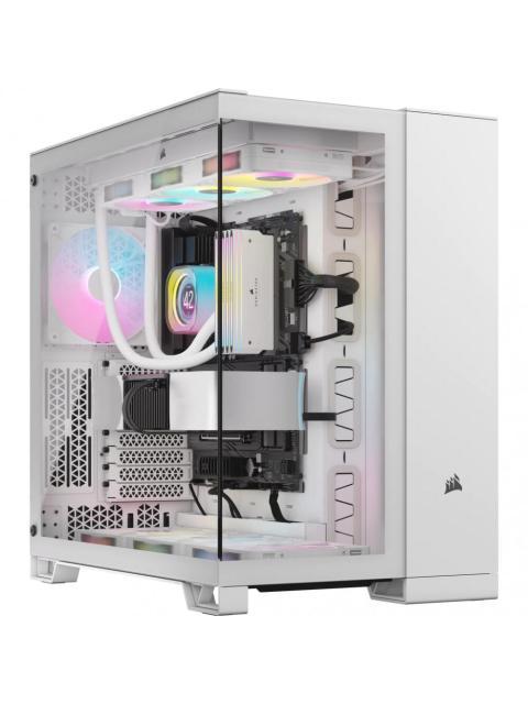 GABINETE CORSAIR 6500X MIDI-TOWER ATX-EATX-MICRO-ATX-MINI-ITX USB 3.0 SIN FUENTE SIN VENTILADORES INSTALADOS BLANCO