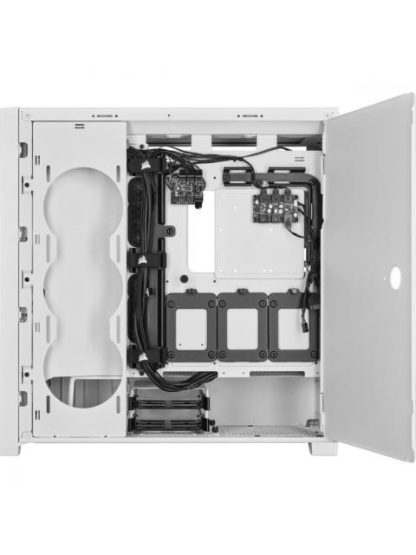 GABINETE CORSAIR ICUE 5000X QL CON VENTANA RGB MIDI-TOWER ATX USB C 3.0-3.1 SIN FUENTE BLANCO - Image 4