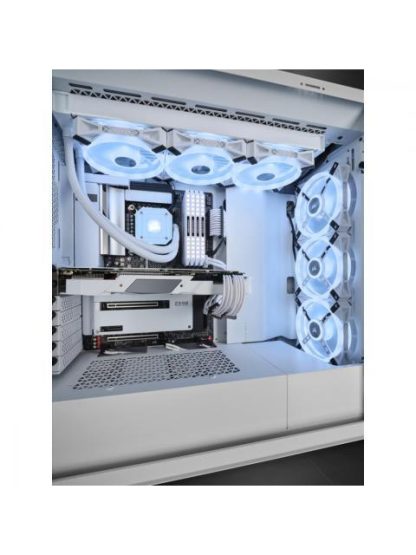 GABINETE CORSAIR ICUE 5000X QL CON VENTANA RGB MIDI-TOWER ATX USB C 3.0-3.1 SIN FUENTE BLANCO - Image 6