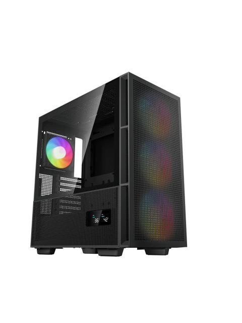 GABINETE DEEPCOOL CH560 DIGITAL MIDI-TOWER ATX-EATX-MICRO-ATX-MINI-ITX USB 3.0 SIN FUENTE 4 VENTILADORES INSTALADOS NEGRO