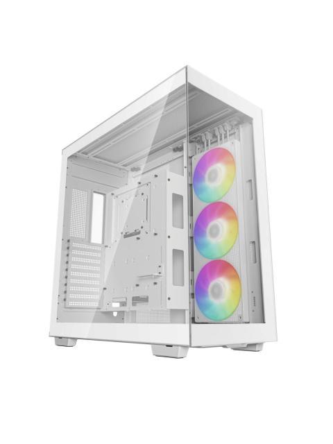 GABINETE DEEPCOOL CH780 WH FULL TOWER ATX-EATX-MICRO-ATX-MINI-ITX USB 3.0 SIN FUENTE 1 VENTILADOR INSTALADO BLANCO
