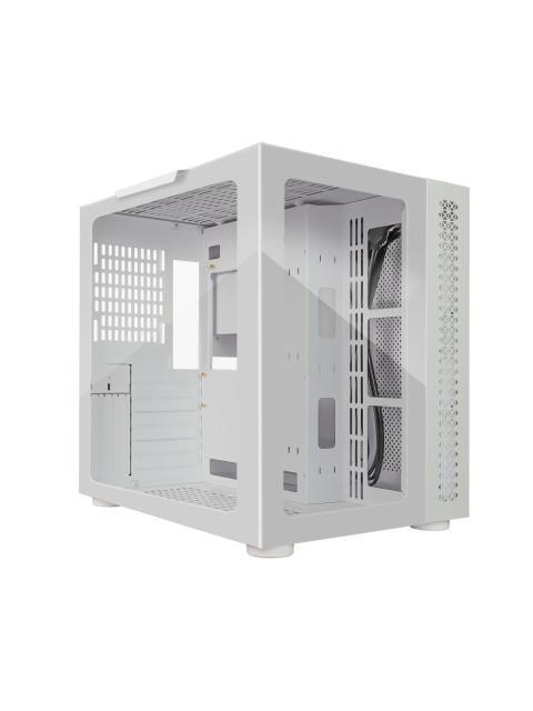 GABINETE GAME FACTOR CSG700 CON VENTANA MIDI-TOWER MICRO-ATX-MINI-ITX-ATX-E-ATX USB 2.0-3.0 SIN FUENTE SIN VENTILADORES INSTALADOS BLANCO