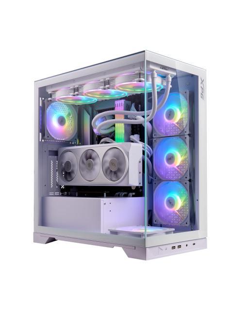 GABINETE GAMER XPG INVADER X CON VENTANA MIDI TOWER ATX-MICRO ATX-MINI-ITX USB 3.2 SIN FUENTE 5 VENTILADORES INSTALADOS BLANCO - ¡PRECIO ESPECIAL LIMITADO A 5 UNIDADES POR CLIENTE!