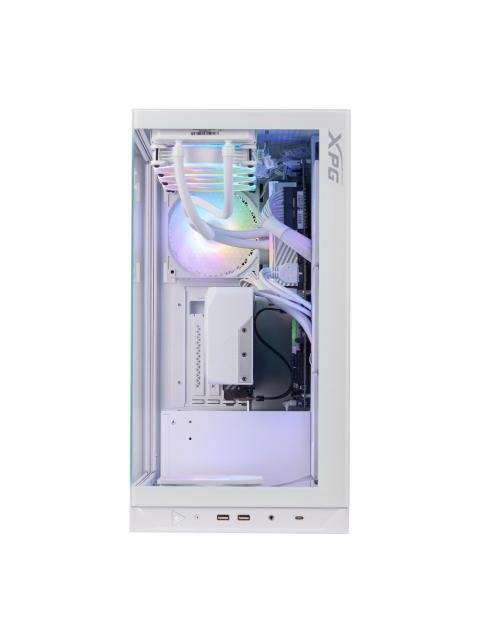 GABINETE GAMER XPG INVADER X CON VENTANA MIDI TOWER ATX-MICRO ATX-MINI-ITX USB 3.2 SIN FUENTE 5 VENTILADORES INSTALADOS BLANCO - ¡PRECIO ESPECIAL LIMITADO A 5 UNIDADES POR CLIENTE! - Image 3