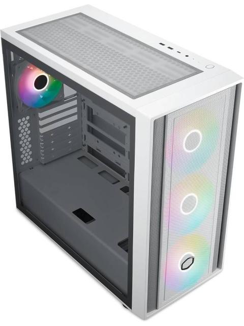 GABINETE GAMING COOLER MASTER MASTERBOX 600 ARGB (MB600KGNNS00) COLOR BLANCO