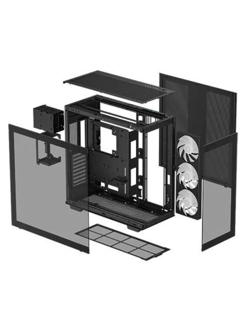 GABINETE GAMING DEEPCOOL CH780 MATX-MINIITX-EATX USB 3.0 SIN FUENTE INCLUYE 1 VENTILADOR INSTALADO NEGRO RCH780BKADE41A1 - Image 4