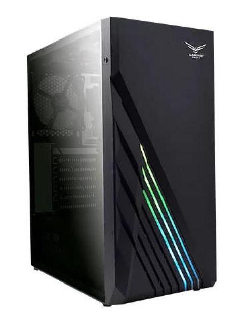 GABINETE NACEB ZION CON VENTANA RGB FULL-TOWER ATX USB 3.0 SIN FUENTE 3 VENTILADORES RGB INSTALADOS NEGRO