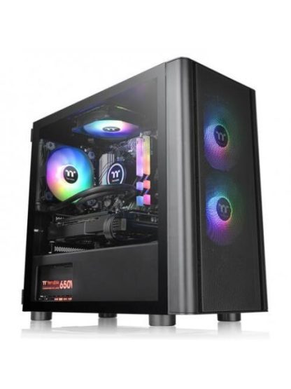 GABINETE THERMALTAKE CA1R100S1WN02 V150 TEMPERED GLASS ARGB BREEZE MICRO