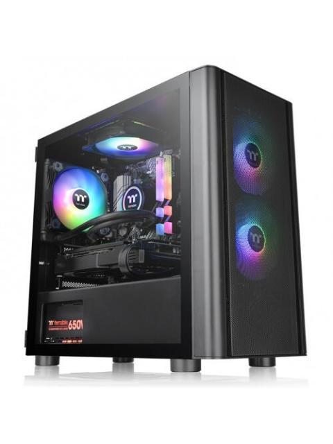 GABINETE THERMALTAKE CA1R100S1WN02 V150 TEMPERED GLASS ARGB BREEZE MICRO