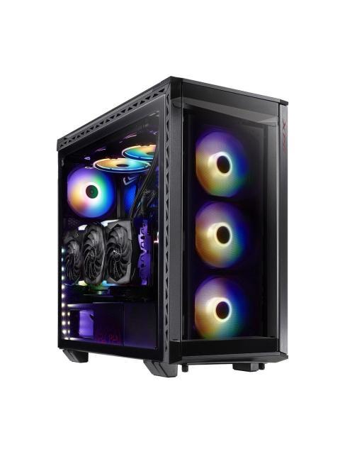 GABINETE XPG BATTLECRUISE MIDI-TOWER ATX-EATX-MICRO-ATX-MINI-ITX USB 3.0 SIN FUENTE 4 VENTILADORES INSTALADOS NEGRO - ¡PRECIO ESPECIAL LIMITADO A 5 UNIDADES POR CLIENTE!