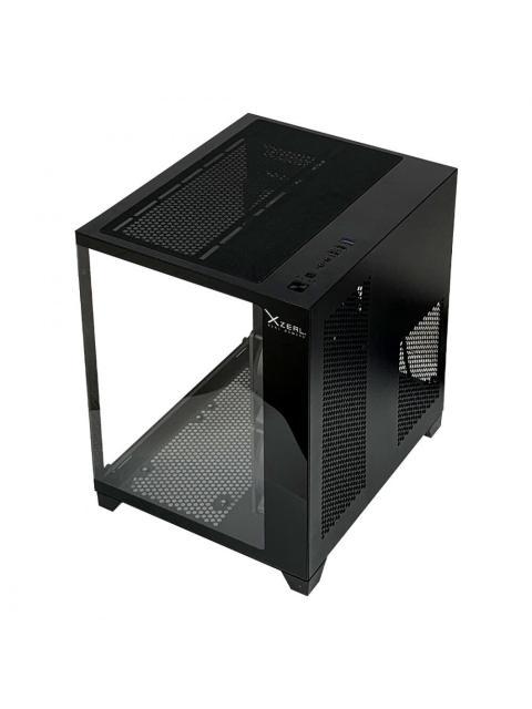 GABINETE XZEAL PANZER II CUBO MIDI-TOWER MICRO-ATX USB 2.0-3.0 SIN FUENTE 3 VENTILADORES INSTALADOS NEGRO - Image 4