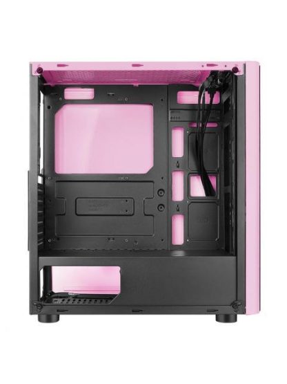 GABINETE XZEAL XZ110 CON VENTANA RGB TOWER ATX-MICRO ATX-MINI-ATX USB 3.0-2.0 SIN FUENTE 3 VENTILADORES RGB INSTALADOS ROSA - Image 2