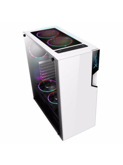 GABINETE XZEAL XZ130 MIDI-TOWER ATX-MICRO-ATX-MINI-ITX USB 2.0-3.0 SIN FUENTE 3 VENTILADORES INSTALADOS BLANCO - Image 2