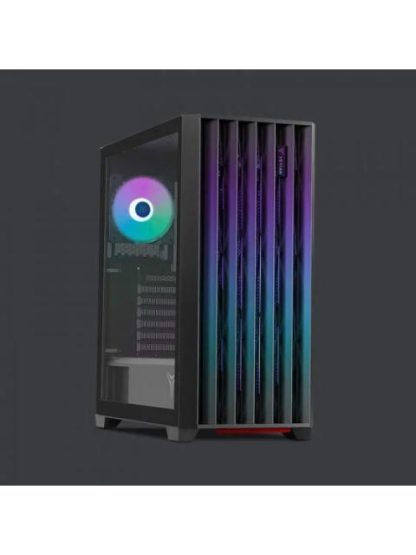 GABINETE YEYIAN PHOENIX CON VENTANA MIDI-TOWER ATX-MICRO-ATX-MINI-ITX USB 3.2 SIN FUENTE 4 VENTILADORES ARGB INSTALADOS NEGRO - Image 3
