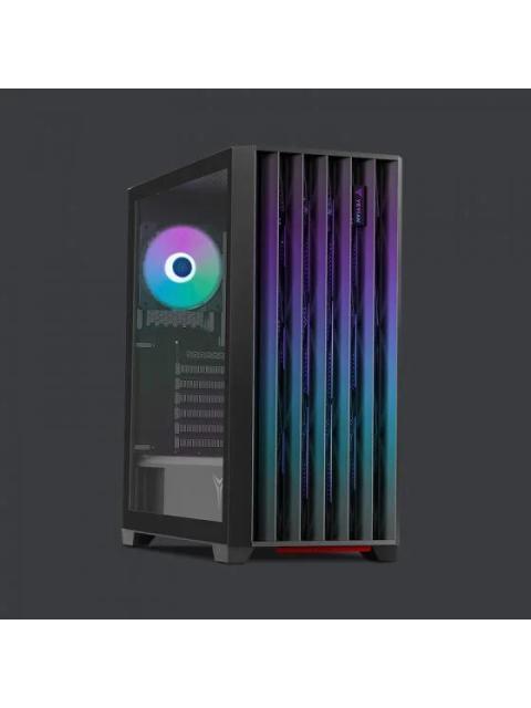 GABINETE YEYIAN PHOENIX CON VENTANA MIDI-TOWER ATX-MICRO-ATX-MINI-ITX USB 3.2 SIN FUENTE 4 VENTILADORES ARGB INSTALADOS NEGRO - Image 3