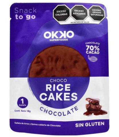GALLETA DE ARROZ SAB CHOCOLATE 18 G OKKO