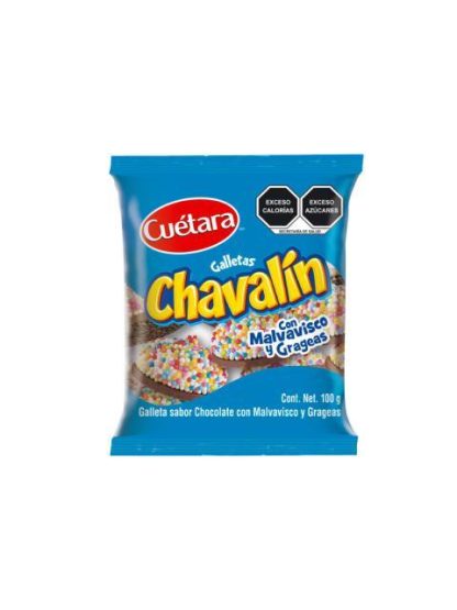 GALLETAS CHAVALIN CUETARA GRAGEA 100 GR