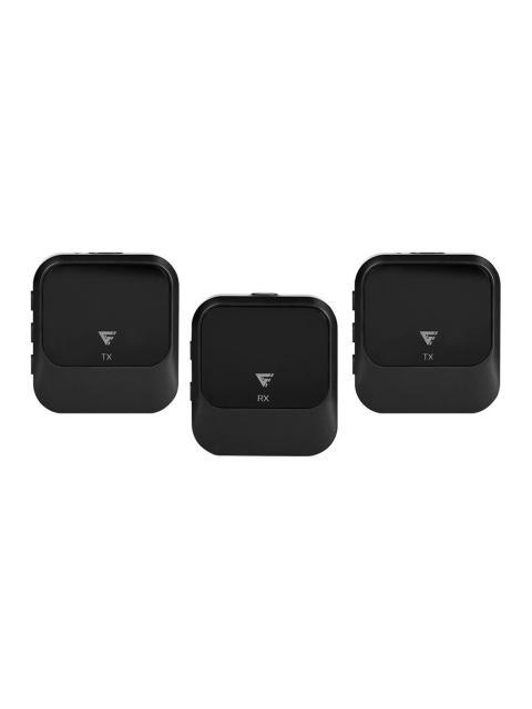 GAME FACTOR KIT MICROFONO DE SOLAPA MCL650 INALAMBRICO USB C NEGRO