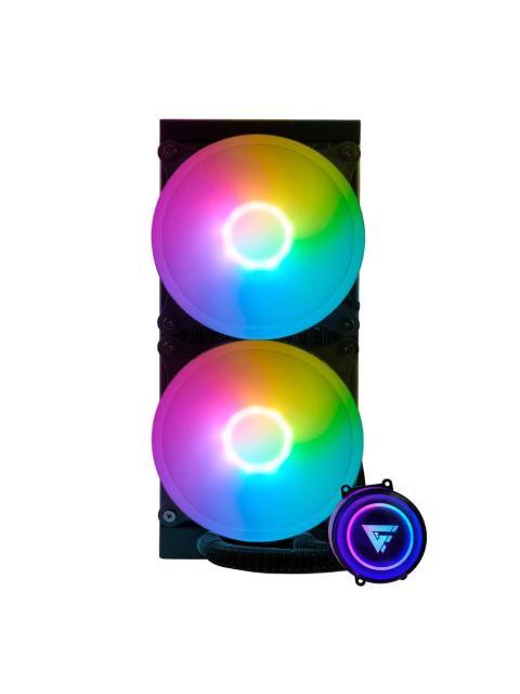 GAME FACTOR LQG601 ENFRIAMIENTO LIQUIDO PARA CPU 2X 120MM HASTA 2550RPM NEGRO