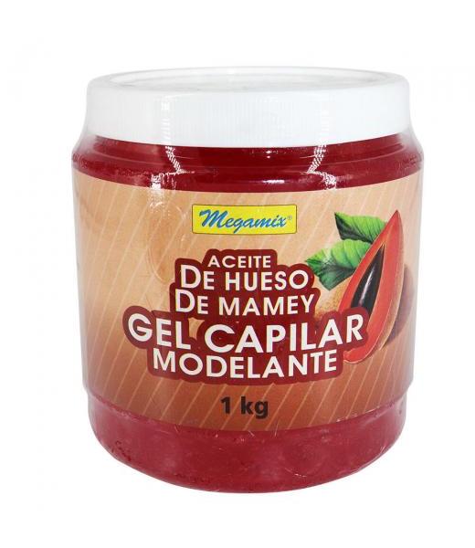 GEL ACEITE HUESO DE MAMEY ( 1 KG ) CAPILAR MODELANTE MEGAMIX
