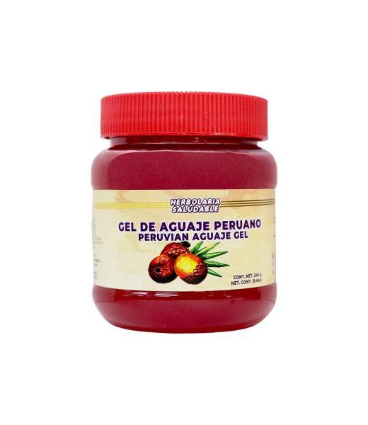 GEL DE AGUAJE PERUANO 240 GR ROJO MIEL SALUD Y VIDA