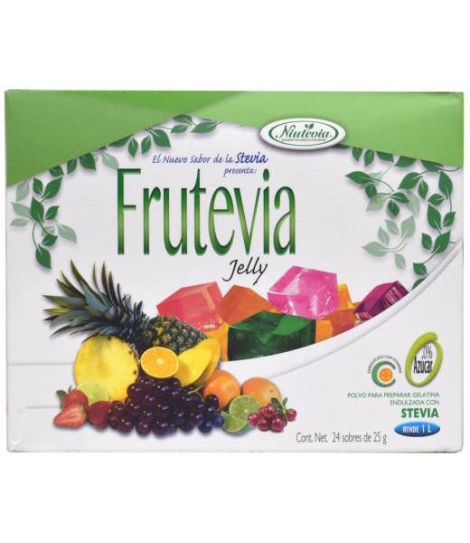 GELATINA CON STEVIA PIÑA 25 G FRUTEVIA P 24
