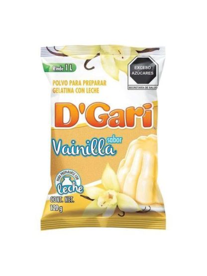 GELATINA DGARI SABOR LECHE VAINILLA 120 GR