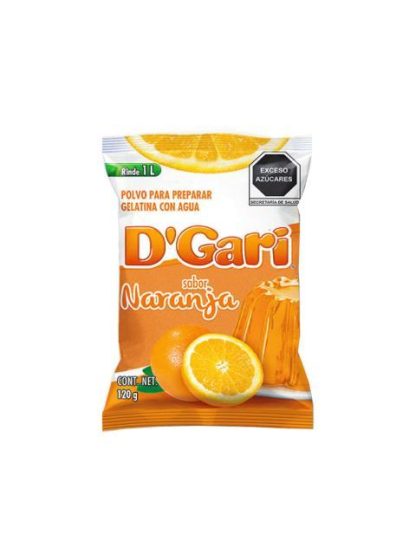 GELATINA DGARI SABOR NARANJA 120 GR