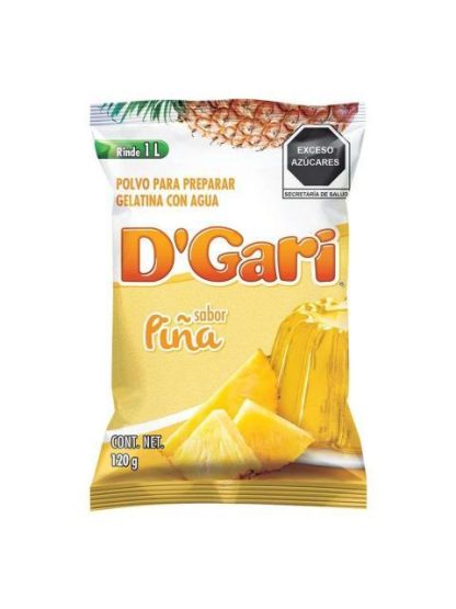 GELATINA DGARI SABOR PIÑA 120 GR