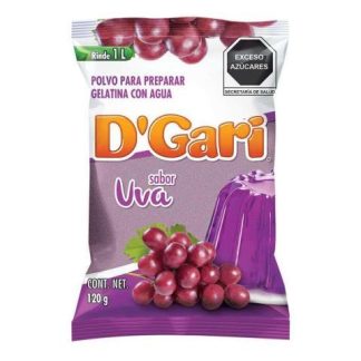 GELATINA DGARI SABOR UVA 120 GR