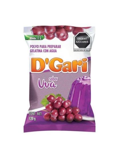GELATINA DGARI SABOR UVA 120 GR
