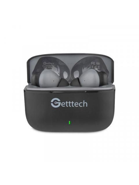 GETTTECH AUDIFONOS INTRAURICULARES CON MICROFONO GUE-T8PBL-BG INALAMBRICO BLUETOOTH USB-C NEGRO