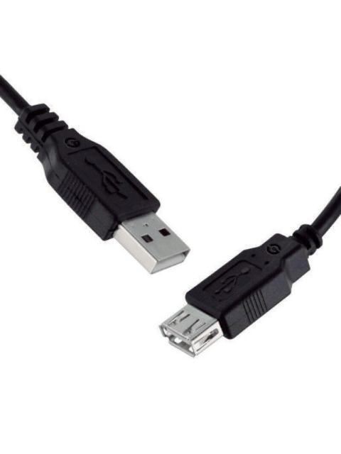 GETTTECH CABLE USB A MACHO - USB C HEMBRA 1.5 METROS NEGRO