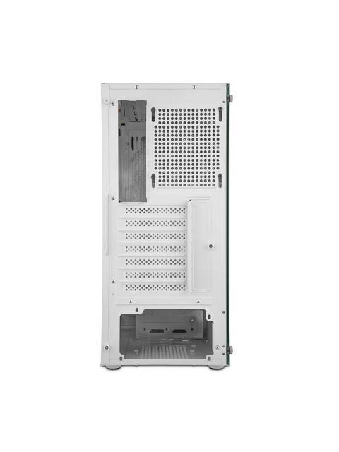 GETTTECH GABINETE GAMER MEDIA TORRE CON PANEL FRONTAL MALLA ATX-MICROATX-MINI ITX 1 VENTILADOR USB 2.0-3 0 COLOR BLANCO MOD. GCMASGX101WH - Image 4
