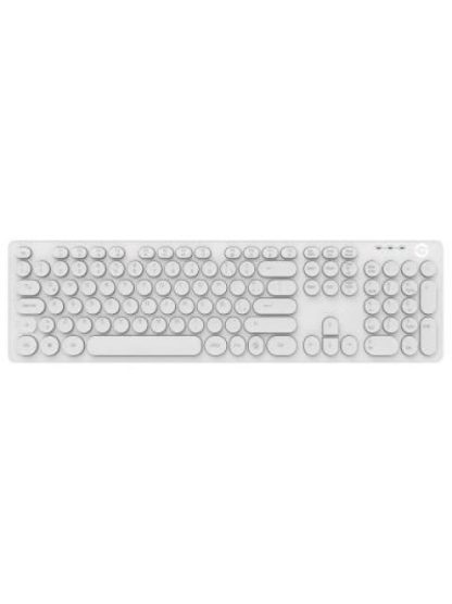 GETTTECH TECLADO RETROILUMINADO IGNITE BLANCO 105 TECLAS CONEXION USB ABS FRENTE Y GALVANIZADO ATRAS MOD. GTI20201B - Image 2