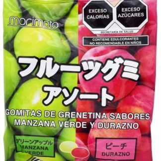 GOMITAS MANZANA VERDE DURAZNO 120 G MORIMOTO