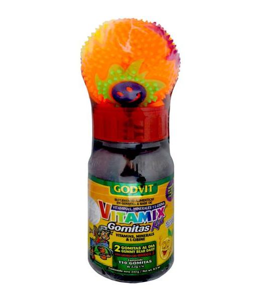 GOMITAS VITAMIX KIDS C 110 VITAMINAS MINERALESY L-LISINA GN+VIDA