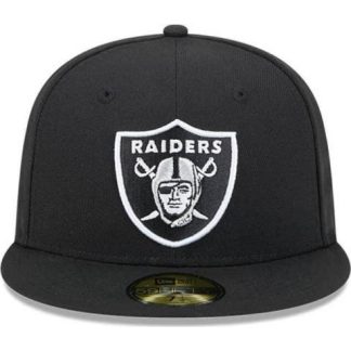 GORRA LAS VEGAS RAIDERS NFL TEAM VERBIAGE 59FIFTY NEGRO NEW ERA CAP