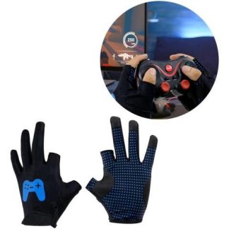 GUANTES GAMER ANTIDESLIZANTE PROFESIONAL DEDOS ANTI SUDOR