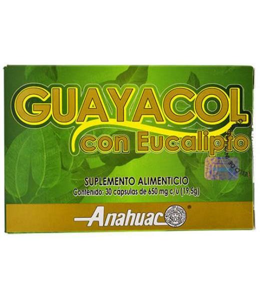 GUAYACOL CON EUCALIPTO 30 CAP ANAHUAC