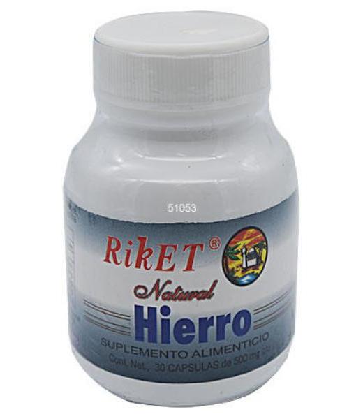 HIERRO 30 CAP RIKET NATURAL
